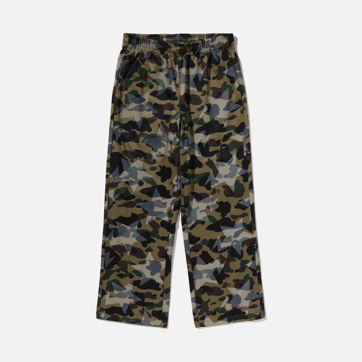 STA OVER PRINT 1ST CAMO STA MESH SWEATPANTS - GREEN