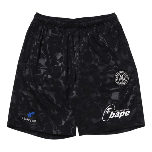 A Bathing Ape Soccer Game Shorts 'Black' 1I80-153-002-BLK