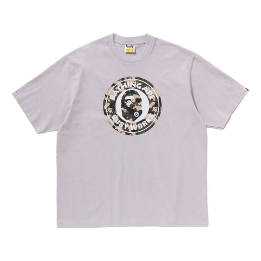 A Bathing Ape Map Camo Busy Works Relaxed Fit T-Shirt 'Gray' 1L30-110-320-GRY
