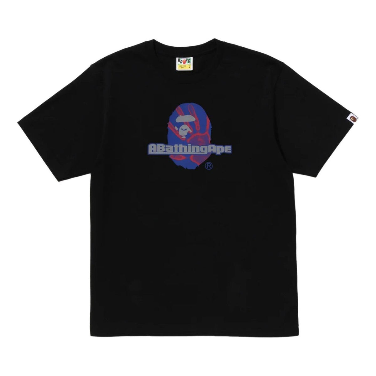 A Bathing Ape Handprint Logo T-Shirt 'Black' 0ZXTEM311101QBKX