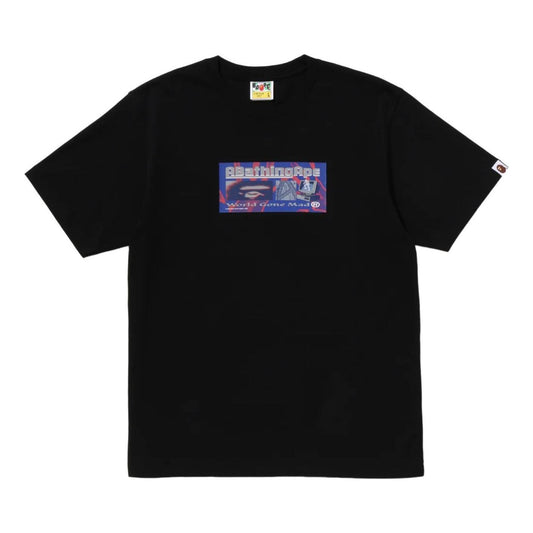 A Bathing Ape Handprint Ape Head T-Shirt 'Black' 0ZXTEM310101QBKX