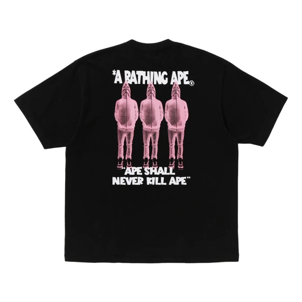 A Bathing Ape Shark Seijin a Bathing Ape Logo T-Shirt 'Black' 0ZXTEM312101QBKX