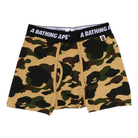 A Bathing Ape 1st Camo Trunks M Underwear 'Yellow' 0ZXUWMX00183QYEX
