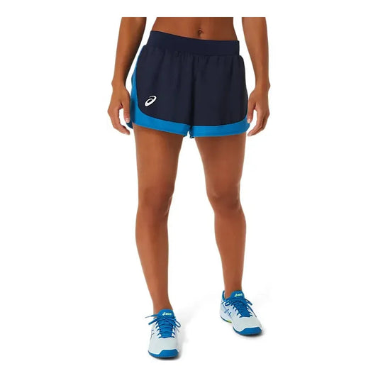 (WMNS) ASICS Match Shorts 'Midnight Hazard Green'  2042A253-403