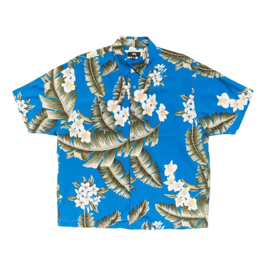 Stussy Hawaiian Floral SS Shirt 'Blue' 1110417-BLUE