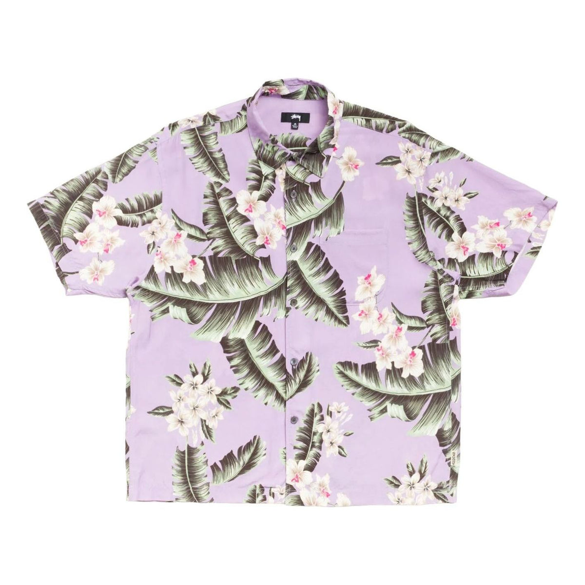 Stussy Hawaiian Floral SS Shirt 'Lavender' 1110417-LAVE