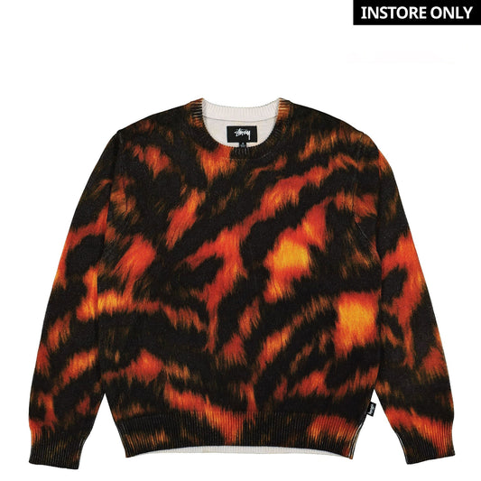 Printed Fur Sweater