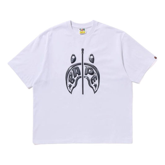 A Bathing Ape Mad Shark Photo Print Relaxed Fit Tee 'White' 1K30-110-333-WHITE