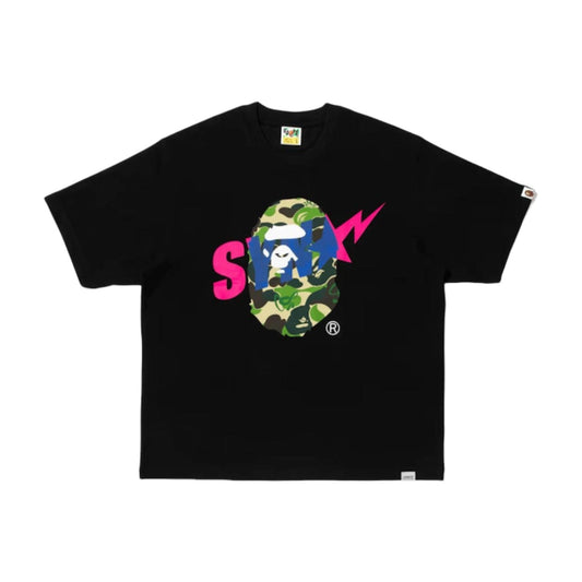 BAPE X Spotify X SYNA By Central Cee College T-shirt 'Black' 1L73-110-934-BLK