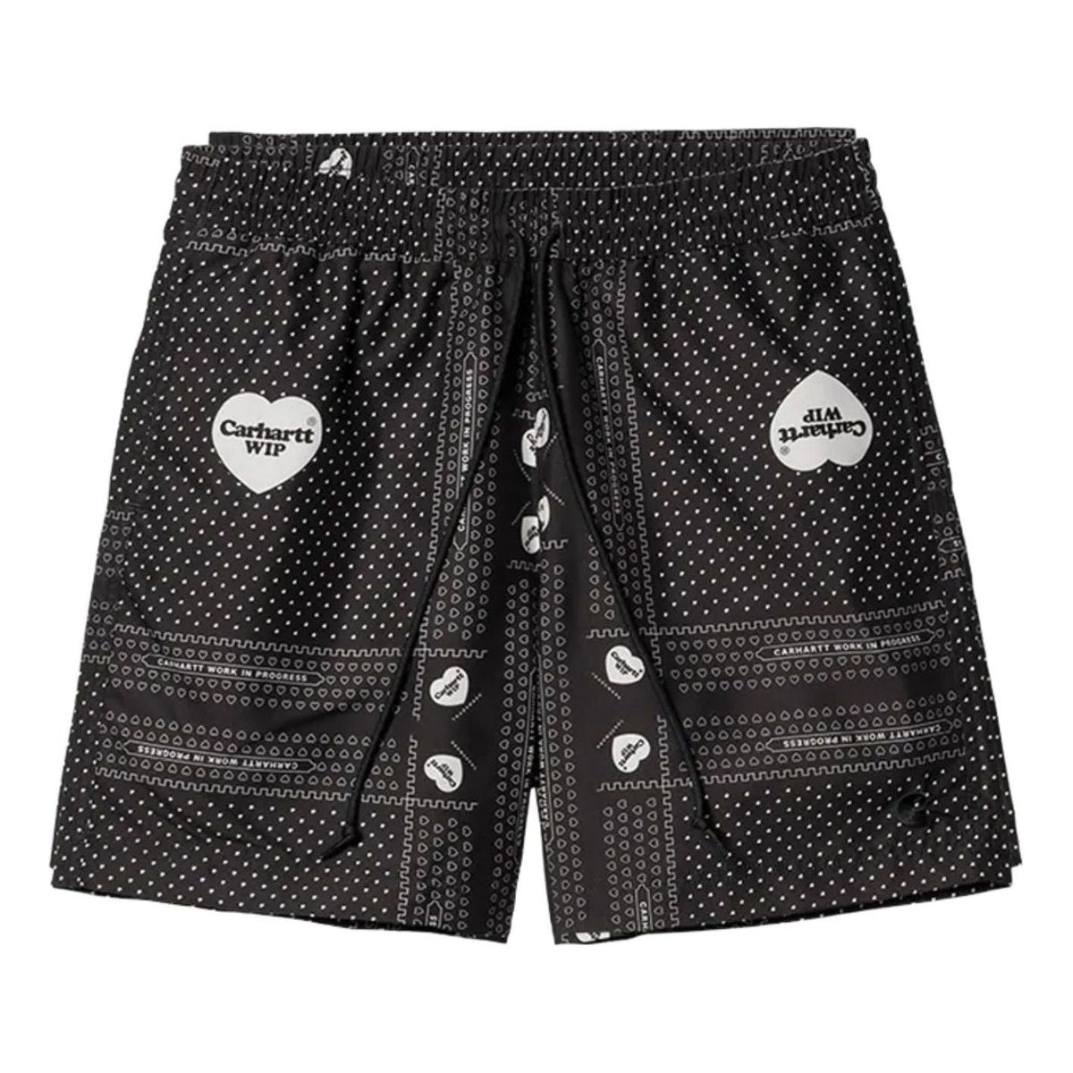 Carhartt WIP Heart Banana Print Slater Swim Trunks 'Black' I031536-C1550