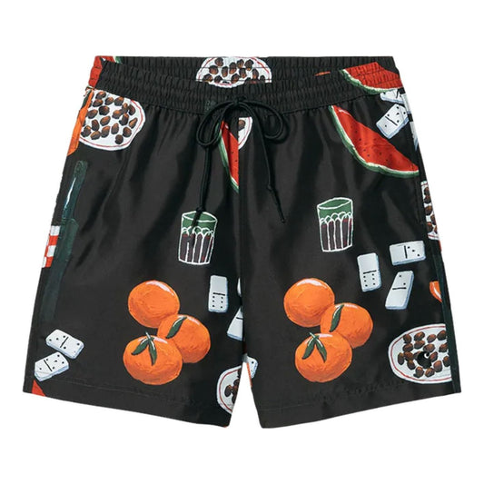 Carhartt WIP Isis Maria Print Slater Swim Trunks 'Black' I031536-C1548