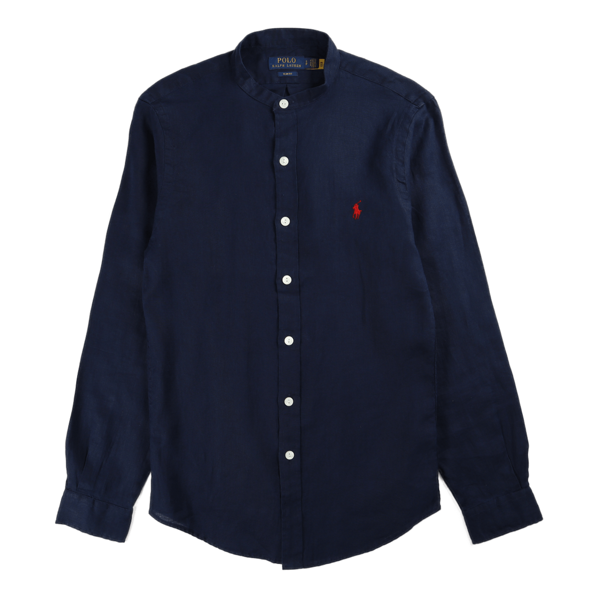 Slim Fit Linen Shirt Newport Navy