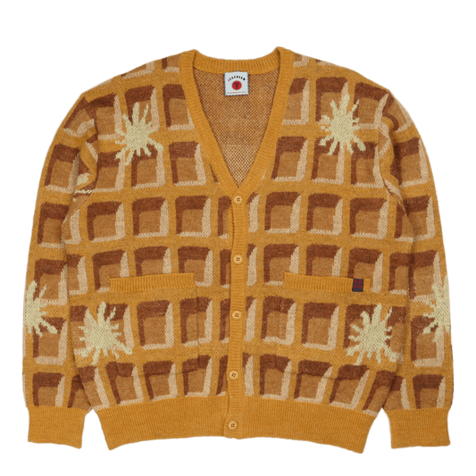 Waffle Cardigan Waffle Print