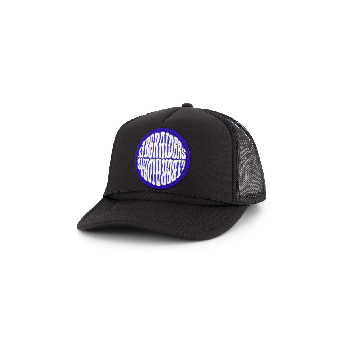 Circle Logo Trucker Cap Black