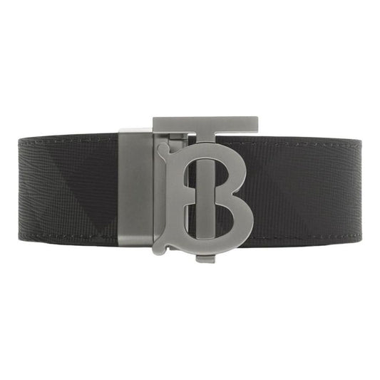 Burberry 26 Reversible Check TB Belt 'Charcoal Graphite' 8065339