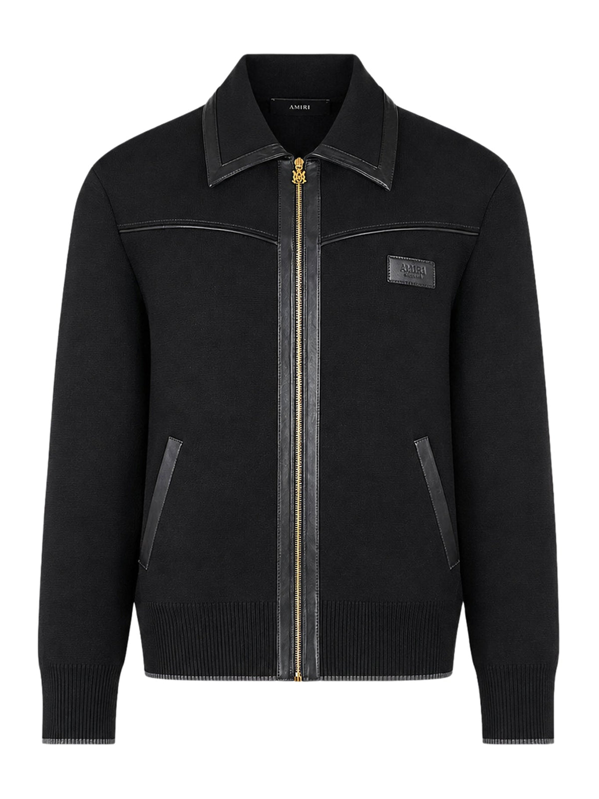 BOMBER JACKET IN LANA CON INSERTI IN PELLE