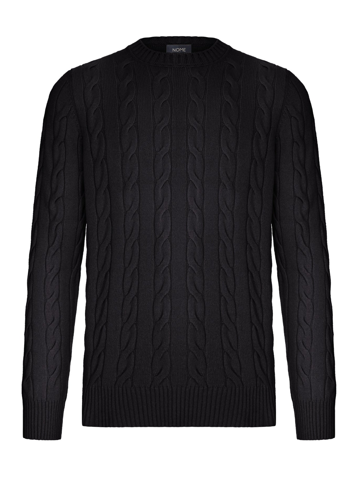 MAGLIONE GIROCOLLO IN MAGLIA A TRECCE