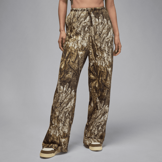 WMNS JORDAN BROOKLYN FLEECE REALTREE OPEN-HEM PANTS - SAIL