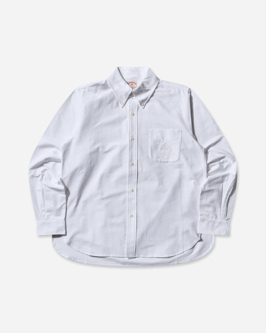 Men's Brooks Brothers Selvedge Oxford Button Up Shirt White