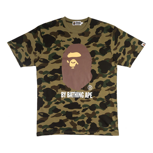 A Bathing Ape Ape Print T-Shirt 'Green' 001CSJ801012MGRN