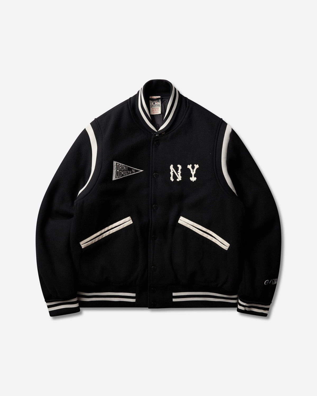 Men's New York Yankees MLB Cooperstown Varsity Jacket Black