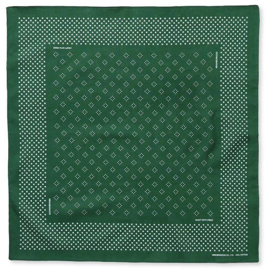 Dot Pattern Bandana - Green