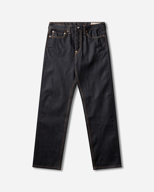 Men's Seagull Print Pockets Jeans Raw Indigo