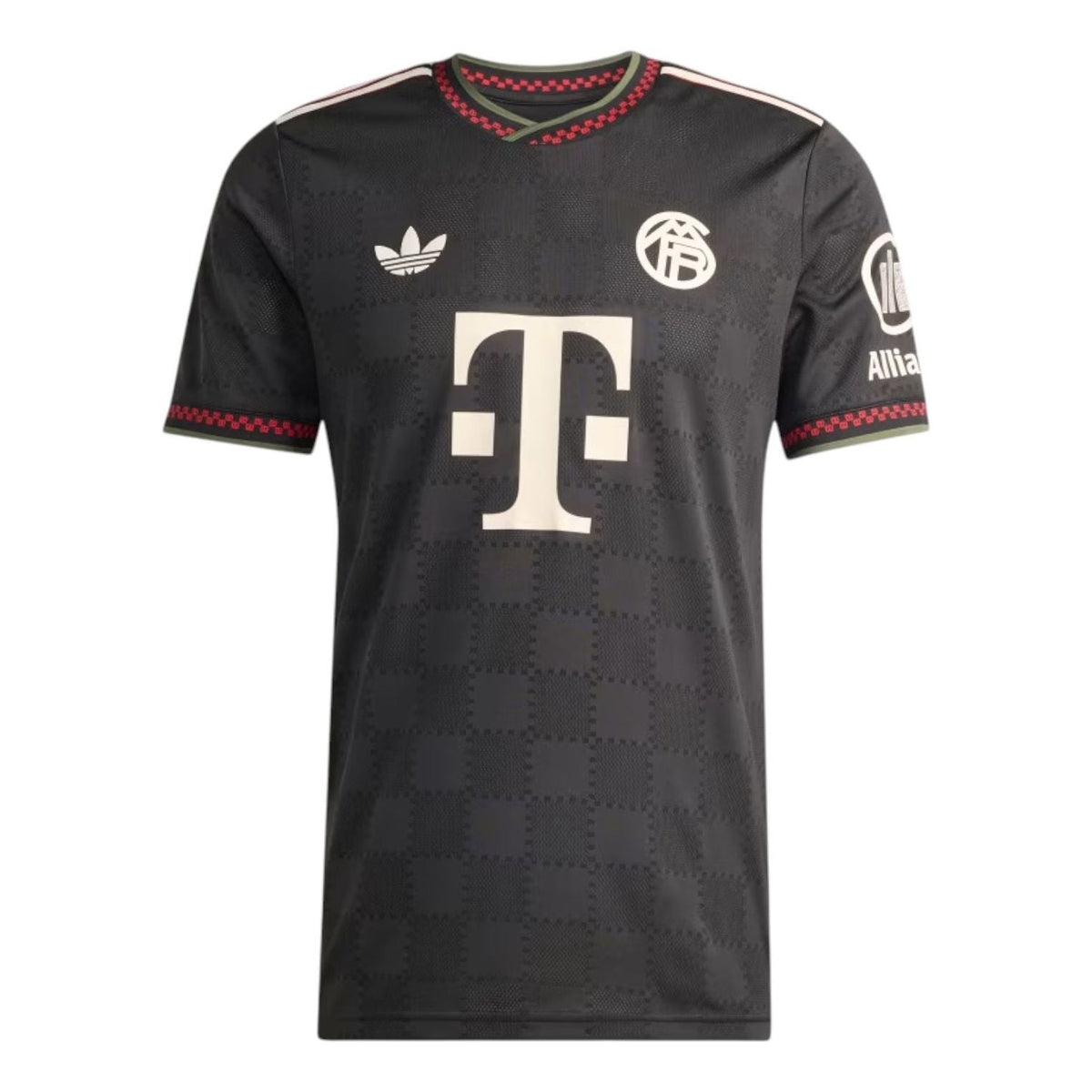 adidas FC Bayern 2025/2026 Third Authentic Asia Sizing 'Black Halo Ivory' KE6802