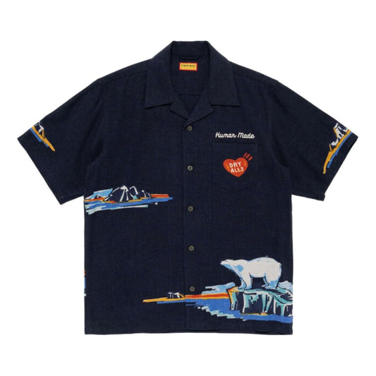 HUMAN MADE Printed Shirt 'Navy' HM31SH012-NVY