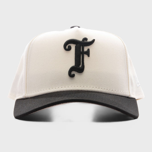 Kids 9FORTY A-Frame Snapback Old English F - Chalk White
