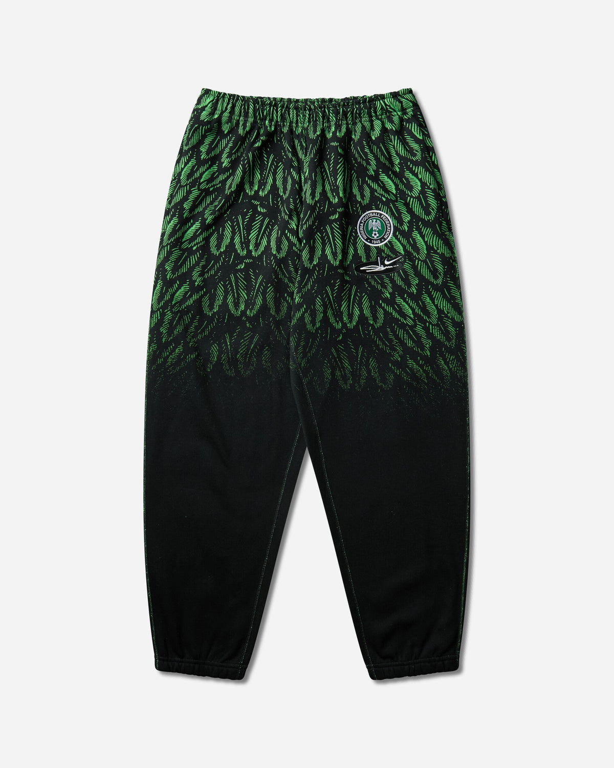 Nigeria x Slawn Fleece Pants Black / Poison Green