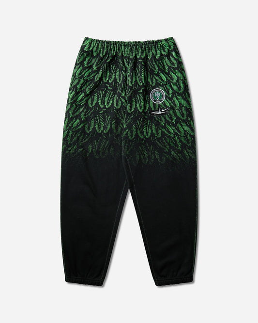 Nigeria x Slawn Fleece Pants Black / Poison Green