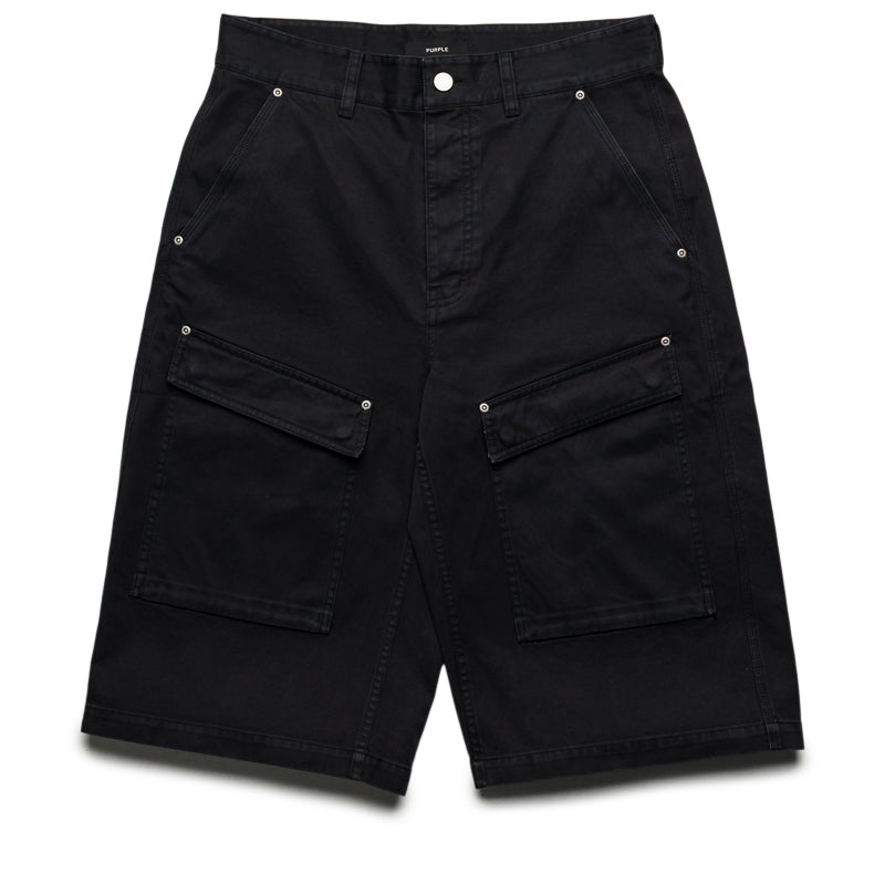 Purple Brand Big Cargo Shorts - Black