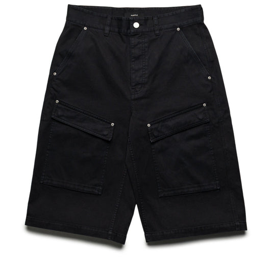 Purple Brand Big Cargo Shorts - Black