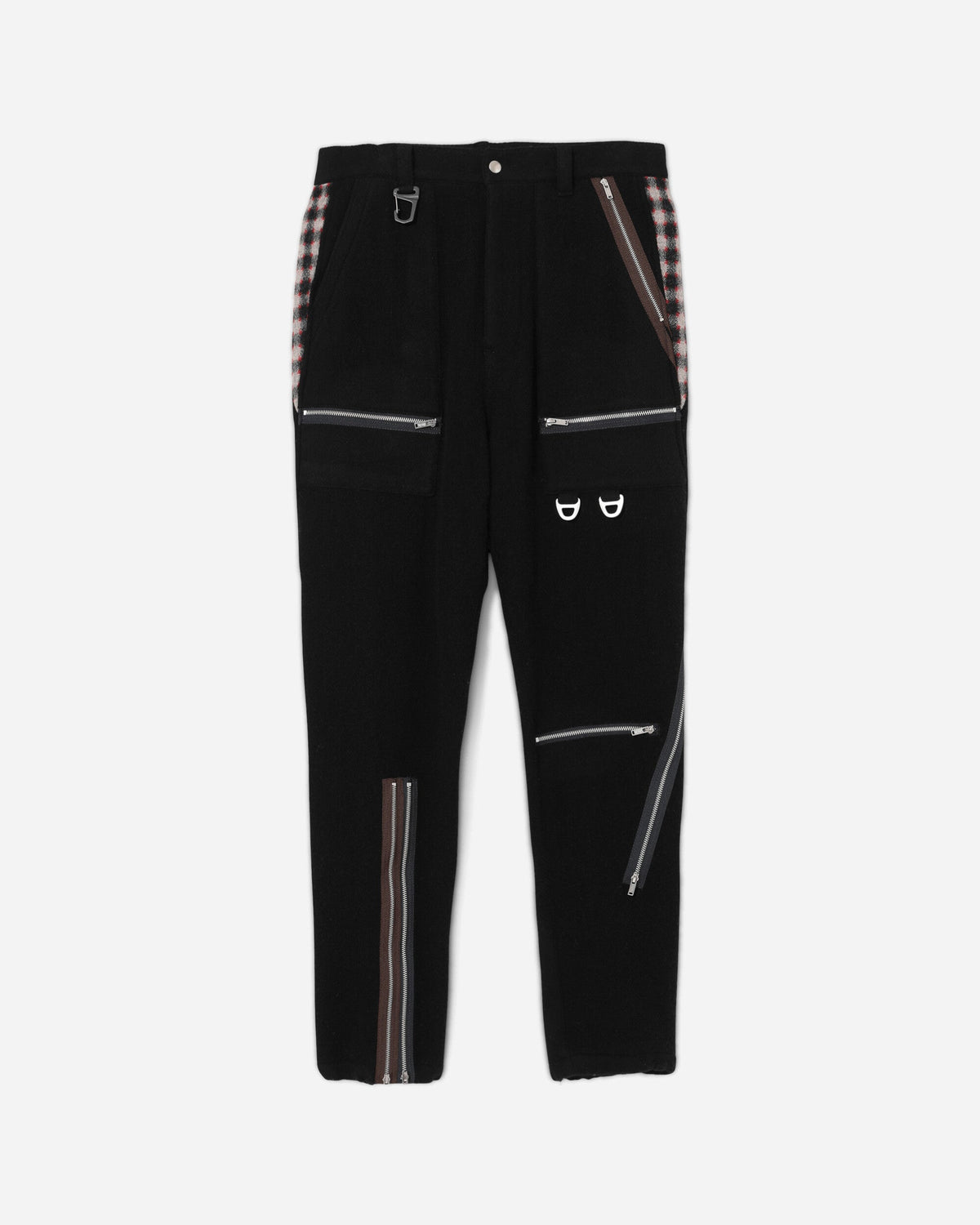 Men's Wool Zip Pants Black