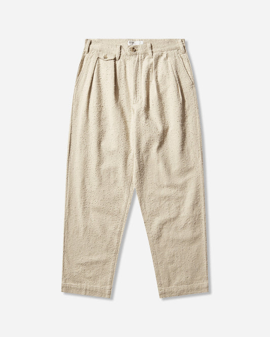 Men's Back Pleated Trousers Creme Brulee