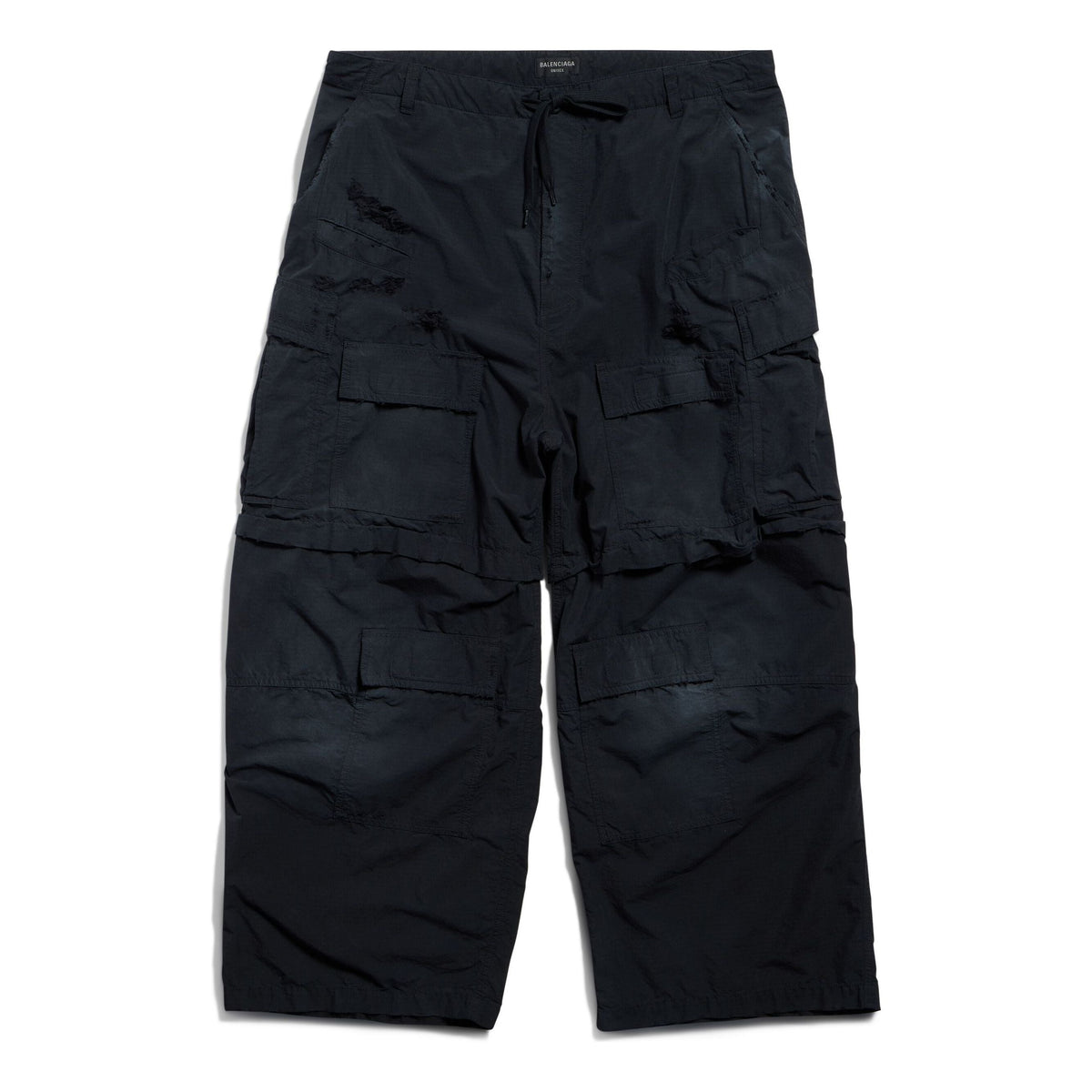 (WMNS) Balenciaga Large Cargo Pants 'Black' 803458TQM101000