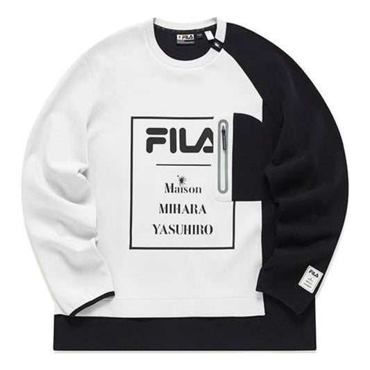 FILA x Mihara Yasuhiro Lettrer Printed Sweater 'White Black' F11M143204F-IV