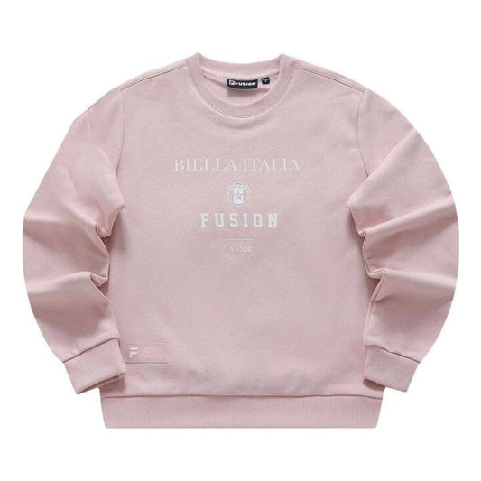 (WMNS) FILA FUSION Logo Printed Sweater 'Pink' T11W345212F-PK