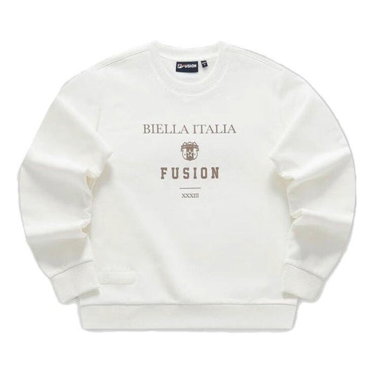 (WMNS) FILA FUSION Letter Printed Sweater 'White' T11W345212F-WT