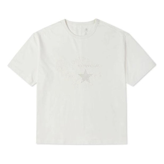 Converse Chuck 70 Embroidered T-Shirt Asia Sizing 'White' 10021980-A01