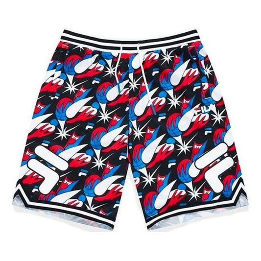 FILA FUSION Basketball All-Over Printed 5-Inch Sports Shorts 'Multi-Color' T11M135607F-BK