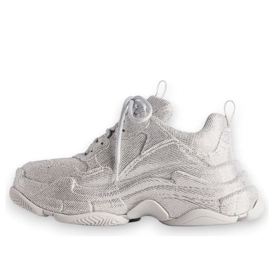 (WMNS) Balenciaga Triple S 'Light Grey Rhinestones' 524039W2TST1100