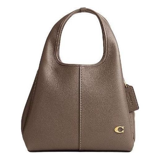 (WMNS) COACH Lana Shoulder Bag 23 'Dark Stone' CM545-B4CBD - COACH Professional Edition