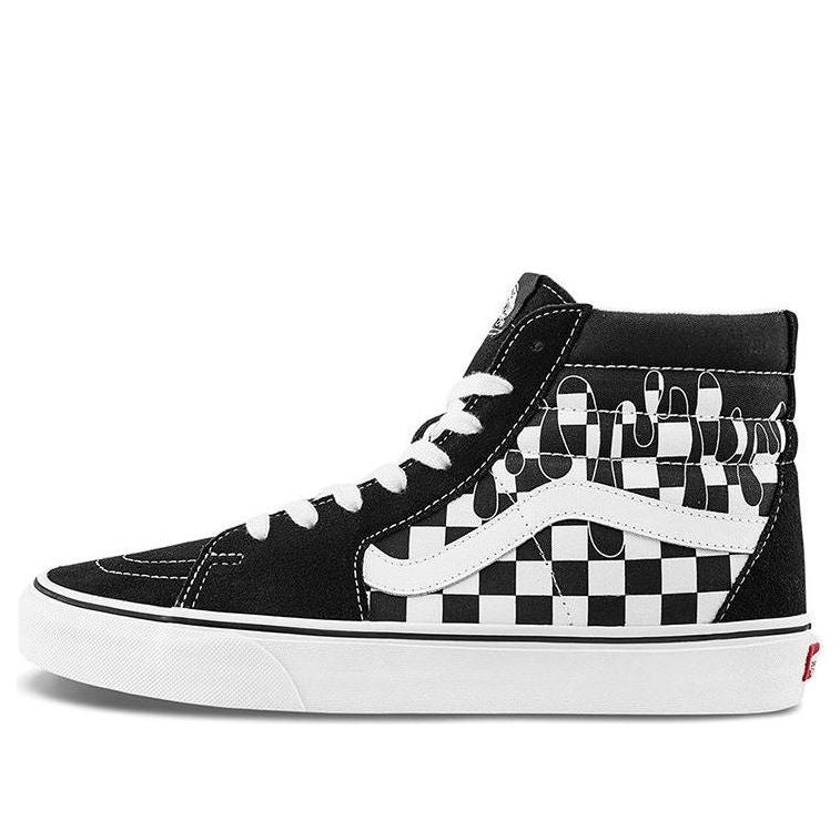Vans Paint Drip Checkerboard Sk8-Hi Shoes 'Black White' VN0A5HXV6UP
