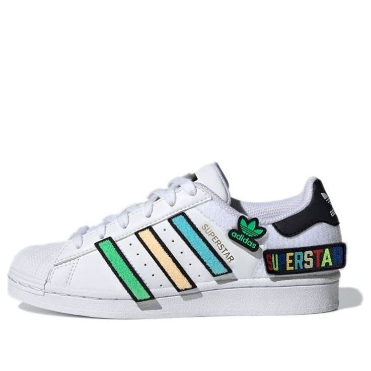 (GS) adidas Superstar 'Patches' Q47342