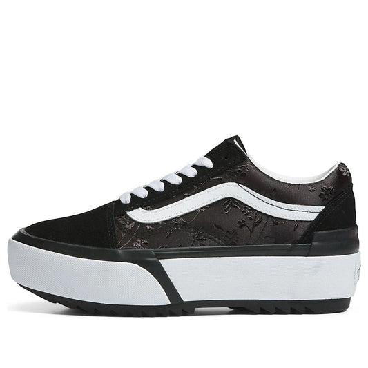(WMNS) Vans Old Skool Stacked Shoes 'Satin Floral Black' VN0A4U15BLK
