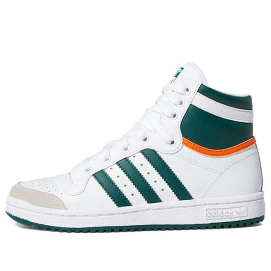 (GS) adidas Top Ten High J 'White Collegiate Green' EF2831