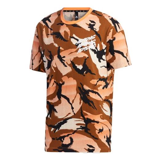 adidas Ub Gfx T Aop Sports Camouflage Printing Short Sleeve GP0884