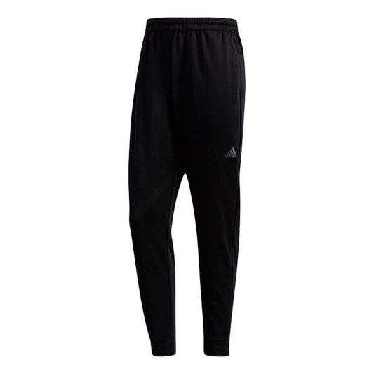 adidas Alphabet Printing Knit Bundle Feet Sports Pants Black FM5427
